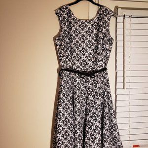 Black and White Julian Taylor Dress